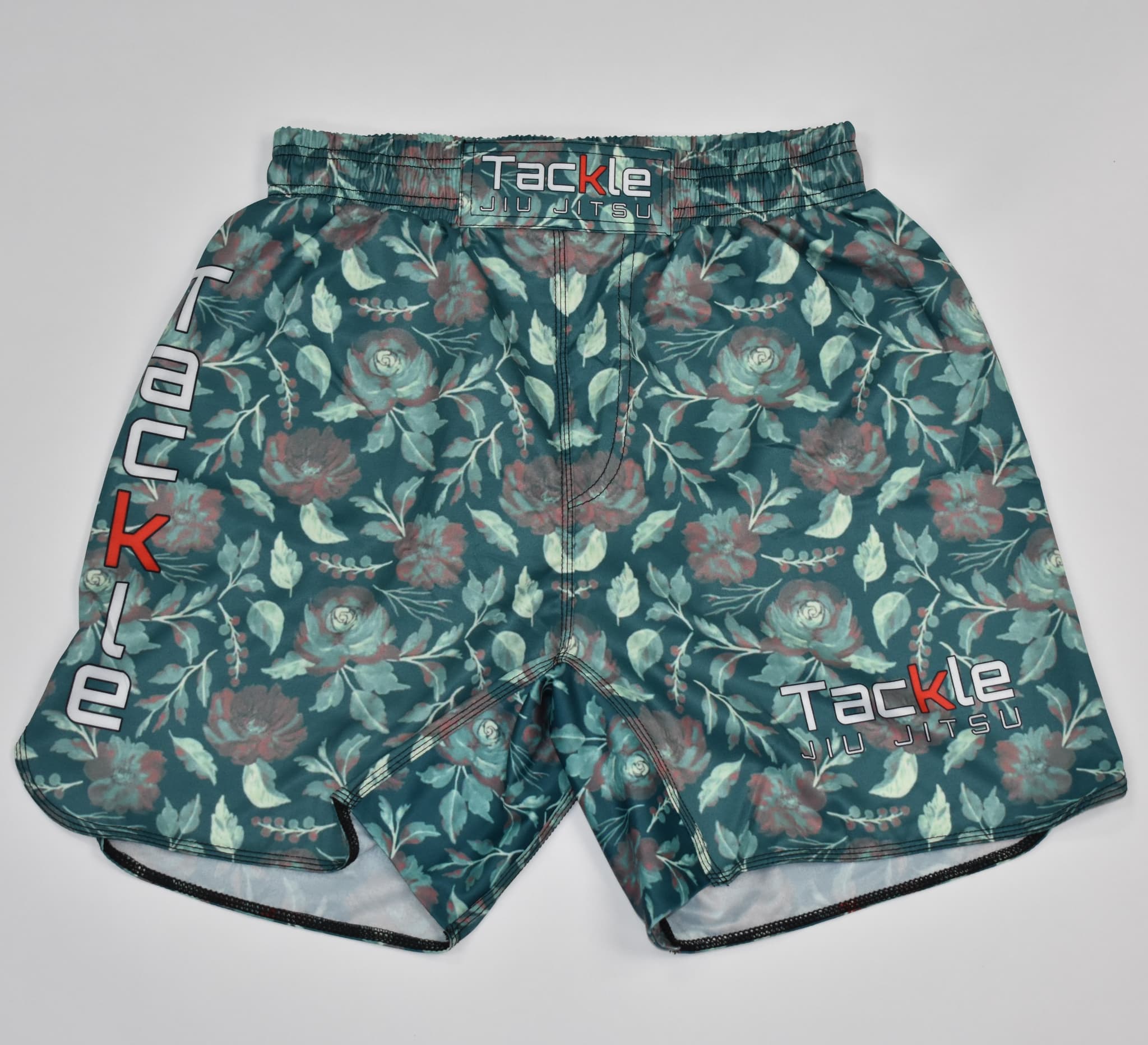 Image for Green Floral No Gi Shorts